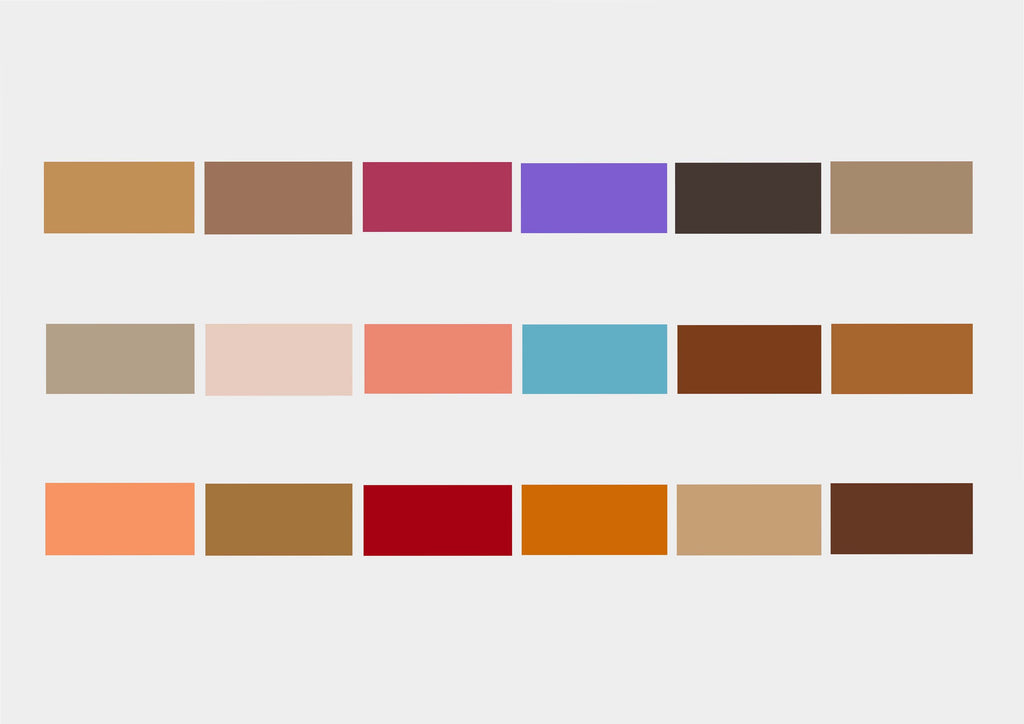 Natural colors found in nature